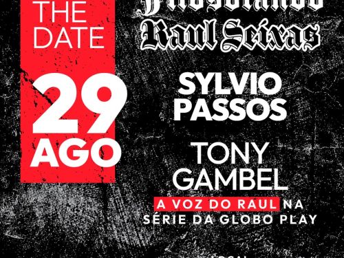 Foto de capa para o evento "Filosofando Saul Seixas", no dia 29 de agosto no Cine Theatro Brasil 