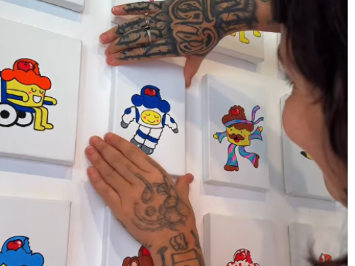 Foto da exposição Bolinho 15 anos