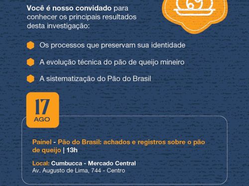 1º Simpósio Primórdios da Cozinha Mineira - Edição Pão de Queijo