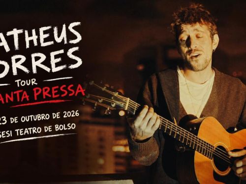 Foto de capa para o show da tour do cantor Matheus Torres "Tanta Pressa" 
