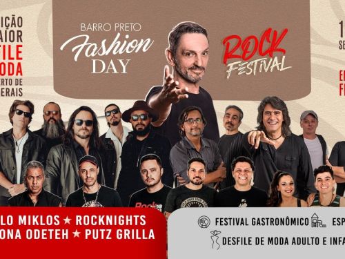 Foto dos artistas confirmados no evento 