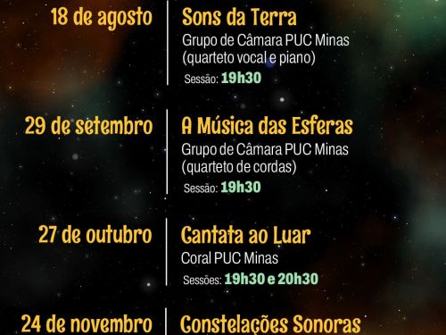 Foto informativa sobre as novas datas do evento para o ano de 2026