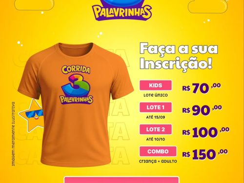 Corrida: 3 Palavrinhas 