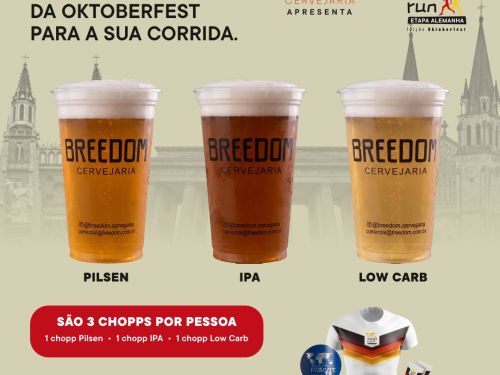Foto das bebidas para a corrida 