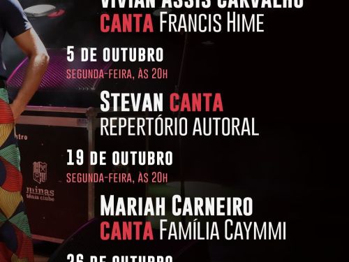 Foto descritiva da data dos shows no evento 