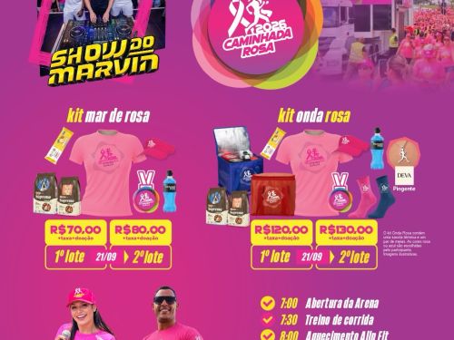 Foto de todo o cronograma e participações da corrida 