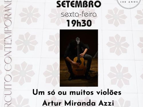 Foto de capa para o concerto do artista Arthur Miranda Azzi no conservatório da ufmg 