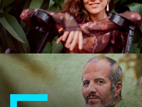 Foto dos artistas Brisa Marque e Carlinhos Ferreira 