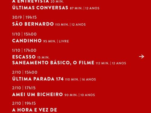 Foto da programação 