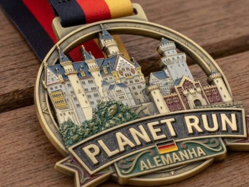 Foto da medalha da corrida 
