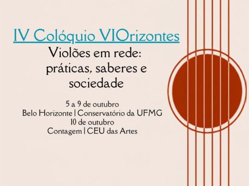 Foto de capa para o evento de violonista no conservatório da UFMG