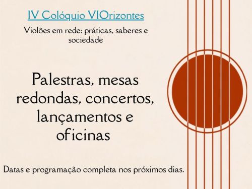 Foto de capa para o evento de violonista no conservatório da UFMG