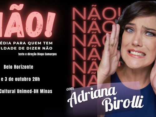 Foto de capa para o espetáculo "Não!Não! A comédia para quem tem dificuldade de dizer não" no dia 2 e 3 de outubro 