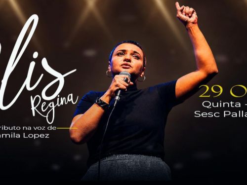 Foto de capa para o show a tributo da artista Elis Regina no Sesc Palladium 