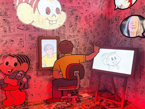 Foto de um dos cenários da exposição 