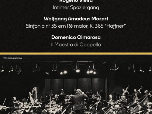 Foto descritiva da programação do concerto 