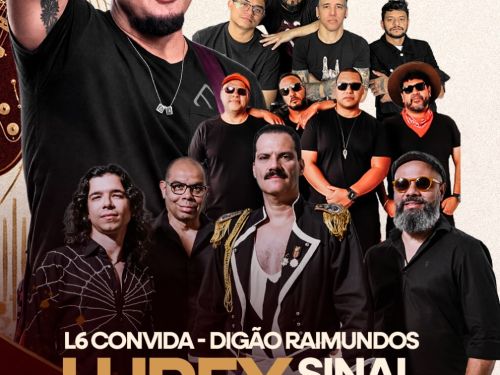 Foto dos artistas que estarão presentes no evento 