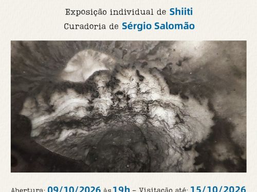 Foto de capa para divulgação da exposição "Memória Sumi" do artista Shiiti no centro cultural da ufmg 