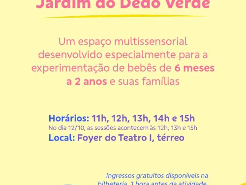 Foto descritiva da programação do evento 
