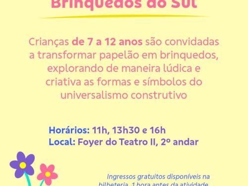 Foto descritiva da programação do evento 