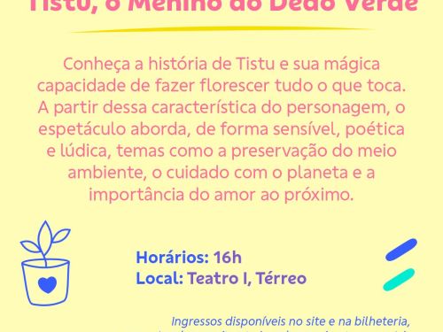 Foto descritiva da programação do evento 