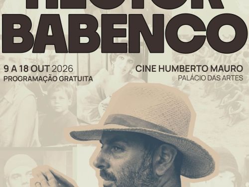 Foto de capa de divulgação para a retrospectiva no Cine Humberto Mauro sobre a trajetória do diretor Hector Babenco 