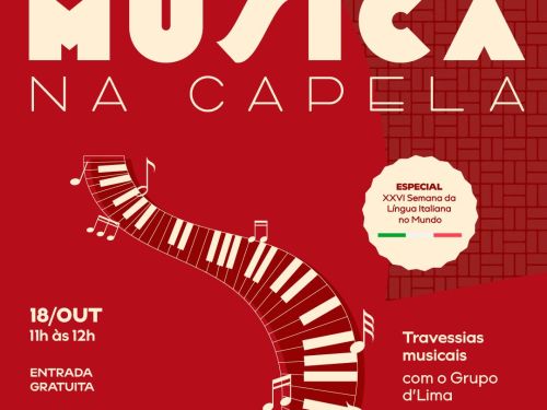 Foto de capa de divulgação para o evento Música na Capela na casa fiat de cultura 