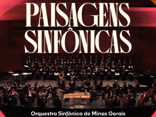 Foto de capa para o concerto contendo o titulo da apresentação, data, horário e foto da orquestra 