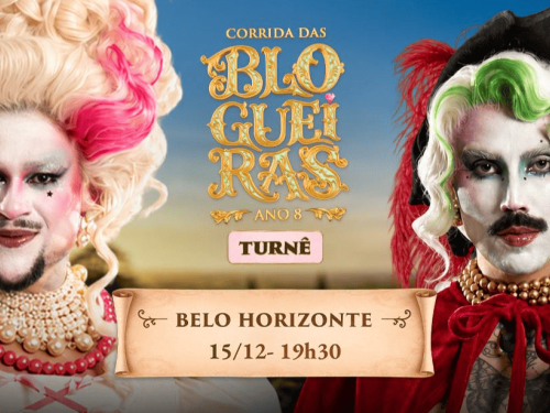 Foto de capa para a turne "Corrida das Blogueiras" no Minascentro, dia 15 de Dezembro 