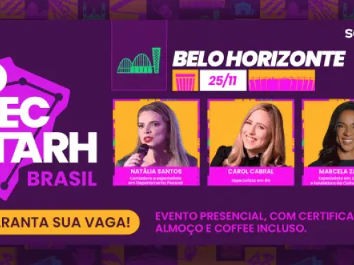 Foto de capa para o evento "Conectarh Brasil 2026" com foto de 3 palestrantes 