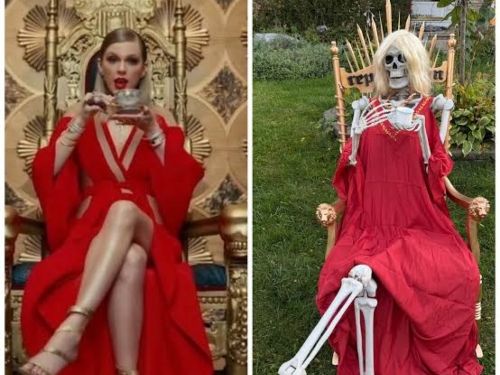 Taylor Swift como decoração de Halloween