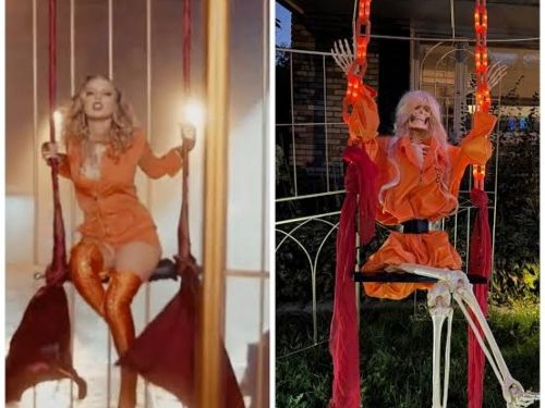 Taylor Swift como decoração de Halloween