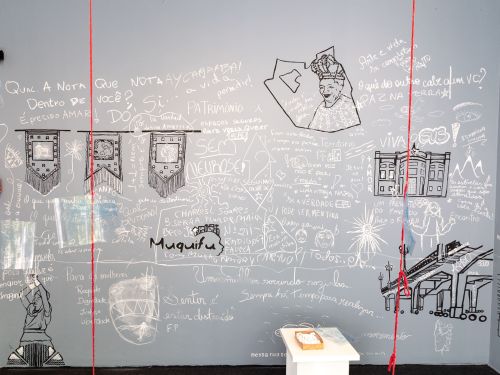 Foto da exposição no Palácio das Artes