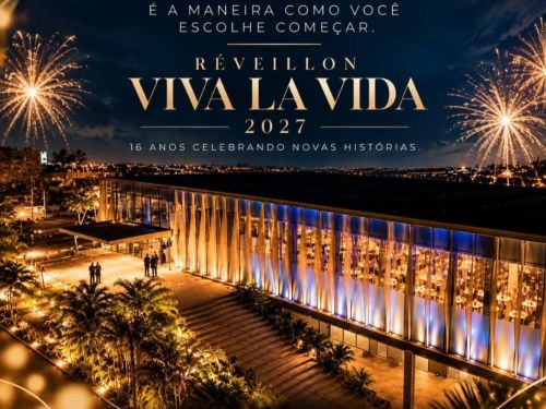 folder do evento de Réveillon Viva la Vida