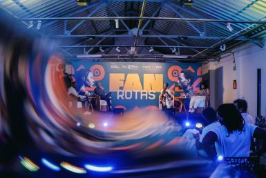 Foto do ambiente onde aconteceram as Gingas