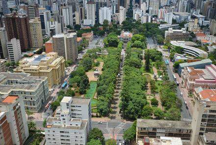 Foto aérea do Circuito Liberdade