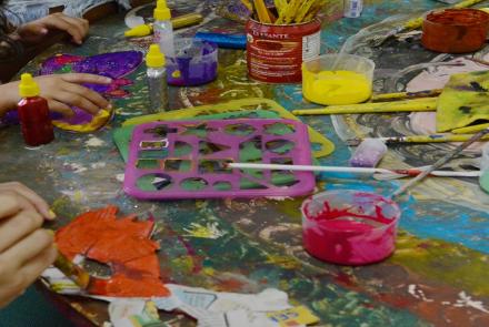 Oficina de máscaras carnavalesca 