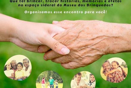 Avós e Netos no Espaço sideral do Museu dos Brinquedos