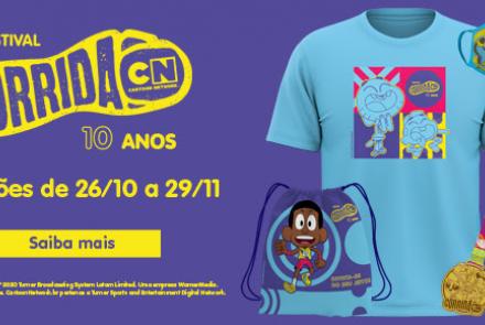 Corrida Cartoon Virtual, um mês inteiro de diversão!