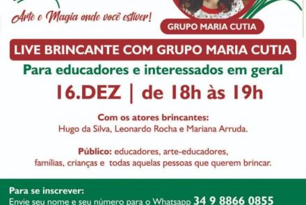 Live Brincante com Grupo Maria Cutia