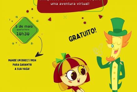 Emília e Visconde de Sabugosa no Museu dos Brinquedos