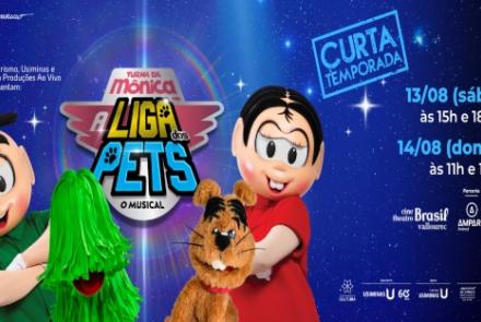 Turma da Mônica em… A Liga dos Pets – O Musical | Cine Theatro Brasil Vallourec