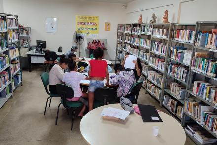 Roda de leitura na Biblioteca do Centro Cultural Alto Vera Cruz