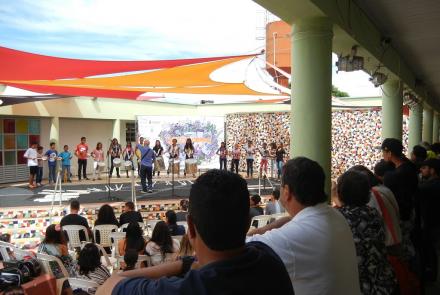 Atividade Batuque Centro Cultural do Betânia no Centro Cultural Salgado Filho