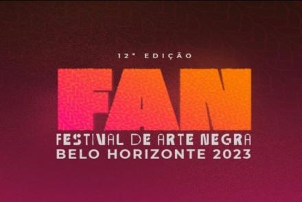 Peça gráfica com a logo do FAN