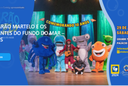 Espetáculo: O Tubarão Martelo e os Habitantes do Fundo do Mar "10 Anos" 