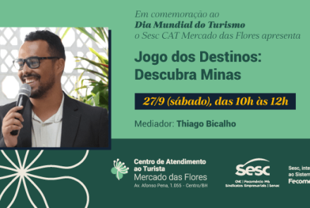 Flyer do Jogo dos Destinos: Descubra Minas