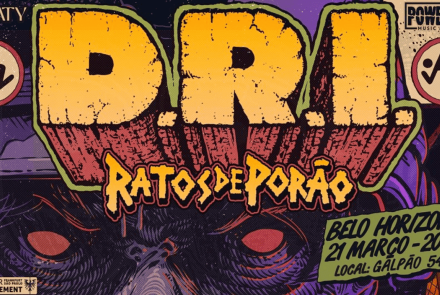 Imagem com o nome das Bandas e o local do evento