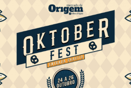 Imagem com o titulo de evento, local e datas