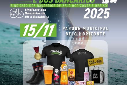 Imagem com foto do kit, nome da corrida, data e local 